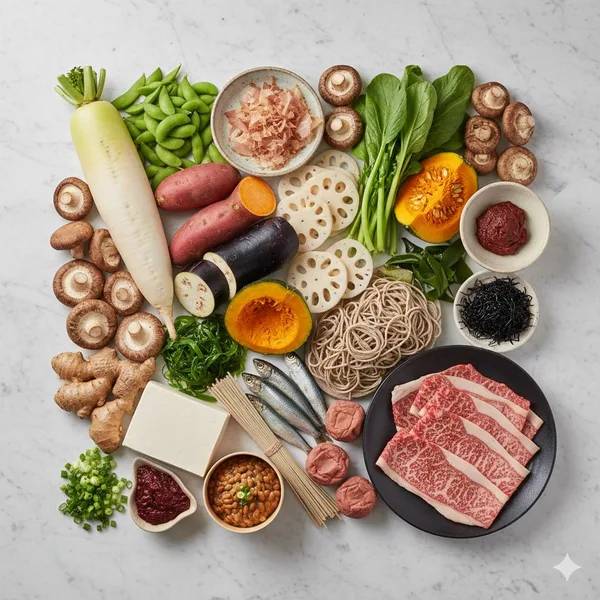 多様な日本の食材